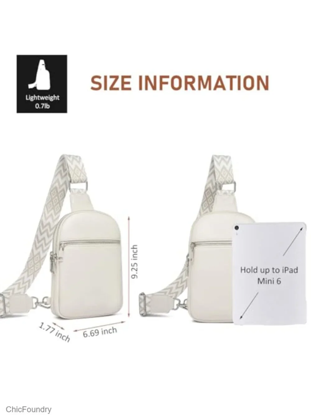 Vegan Leather RFID Sling Bag Crossbody Trendy Travel Anti Theft Faux Leather